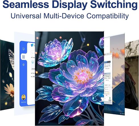 Bi-Directional DisplayPort 1.4 Switcher, 3 in 1 Out 8K DP Switcher Box Supports 8K 30Hz / 4K 120Hz Compatible with TVs Monitors Laptops PC Projectors etc in Saudi Arabia