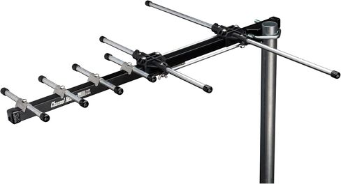 Channel Master STEALTHtenna Elite 60 Outdoor TV Antenna for Local Channels, Premium USA Made UHF/VHF Antenna Compatible with Smart TVs, Up to 60 Mile Range (Antenna with Mount, Cable & Amplifier) in Saudi Arabia
