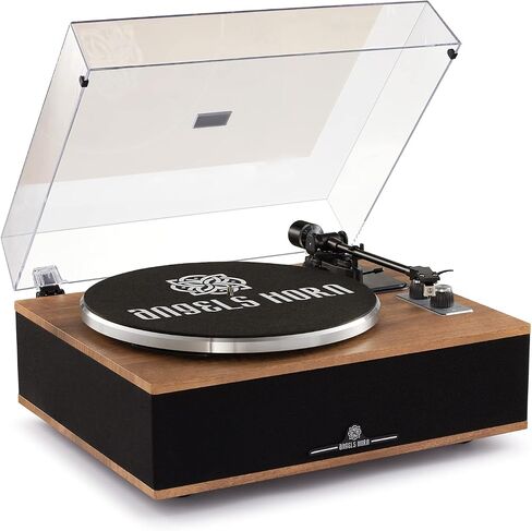 ANGELS HORN High Fidelity Bluetooth Vinyl Record Player with Built in Speakers & Record Weight Stabilizer Bundle in Saudi Arabia