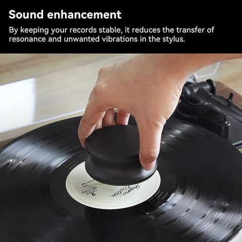 ANGELS HORN High Fidelity Bluetooth Vinyl Record Player with Built in Speakers & Record Weight Stabilizer Bundle in Saudi Arabia