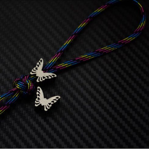 Titanium Knife Bead EDC Lanyard Pendant Paracord Beads for Knife Zipper Pull Jewelry Flashlight Knuckles Bracelet Necklace Parachute Cord 550 Paracord in Saudi Arabia