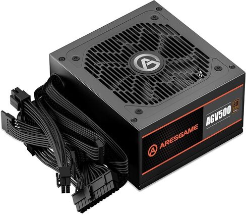 ARESGAME AGV Series 500W Power Supply, 80 Plus Bronze Certified, Non Modular Power Supply, 5 Year Warranty in Kuwait