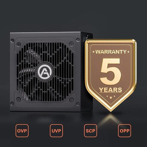 ARESGAME AGV Series 500W Power Supply, 80 Plus Bronze Certified, Non Modular Power Supply, 5 Year Warranty in Kuwait