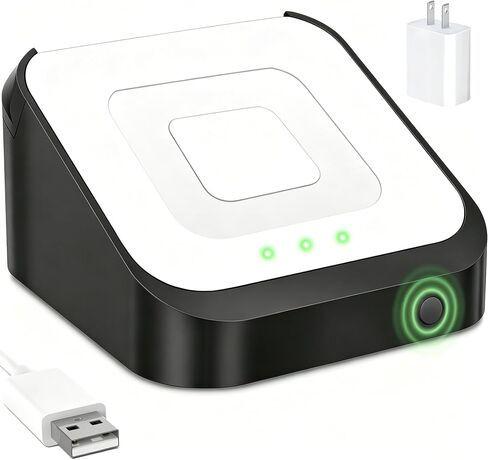 Square Dock for Square Reader 2nd Generation, Holder Stand for Square Card Reader 2nd Generation, Smart Anti-Sleep Button Portable Anti-Slip (No Reader, Cable and Wall Charger Included Only in Saudi Arabia