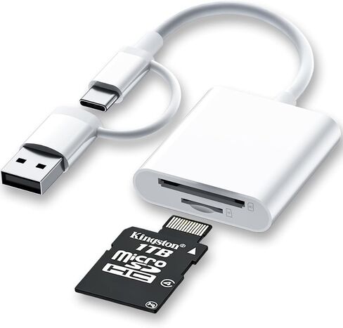 USB C SD Card Reader Micro SD Memory Card Adapter USB Digital Camera Viewer in Saudi Arabia