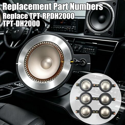 6-Pack Tweeter Diaphragm Fit for Timpano TPT-DH2000, Replace TPT-RPDH2000 in Saudi Arabia