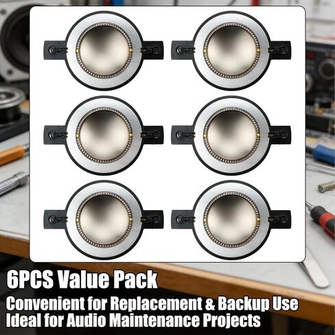 6-Pack Tweeter Diaphragm Fit for Timpano TPT-DH2000, Replace TPT-RPDH2000 in Saudi Arabia