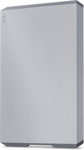 LaCie Mobile Drive, 5TB, External Hard Drive Portable - Moon Silver, USB-C 3.2, for PC and Mac, Post-Consumer Recycled, with Adobe All Apps Plan (STLP5000400) in Kuwait