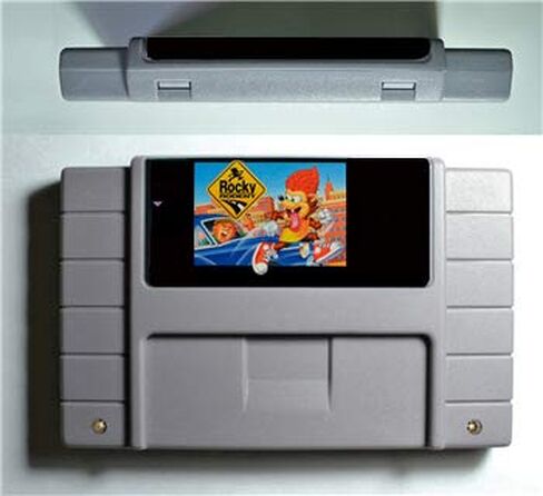 16 Bit 46 Game Card Rocky Rodent - Game Cartridge SNES For USA Version Game Player in Saudi Arabia