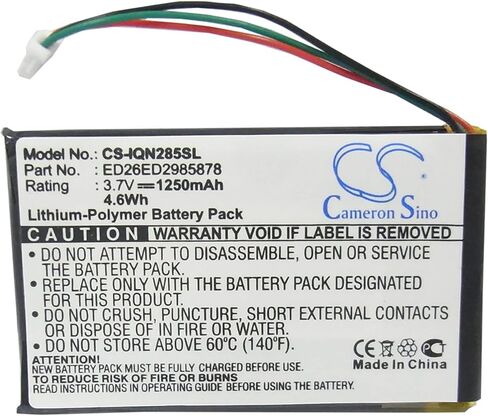 Cameron Sino Battery for Garmin Nuvi 285, Nuvi 285W, Nuvi 285WT PN:Garmin ED26ED2985878 1250mAh in Saudi Arabia