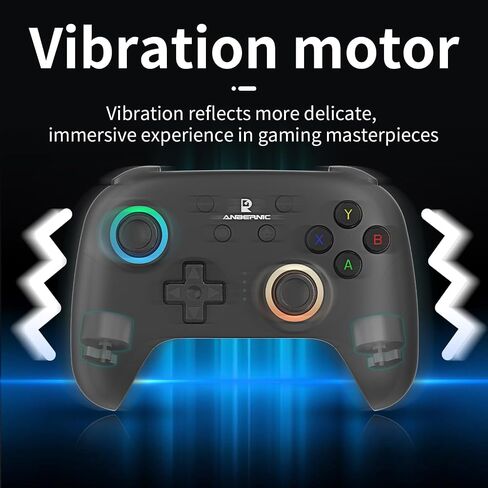 GiipGoop RG P01 Wireless Gaming Controller RG P01 Controllers Gamepad for PC Plug and Play Gaming Gamepad with Hall Effect/Triggers Joystick rg p01 Game Controller Switch/PC/Steam/Android/IOS(Black) in Kuwait