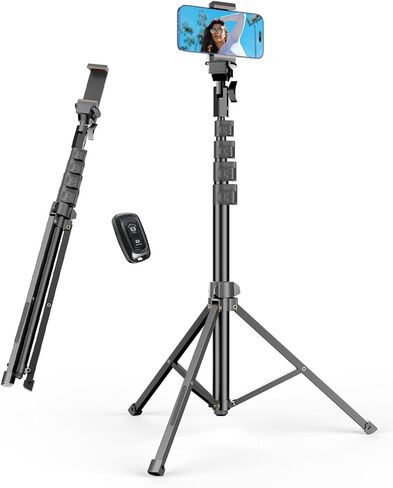 EMART 62’’ Cell Phone Tripod Stand with Remote for iPhone and Android in Kuwait