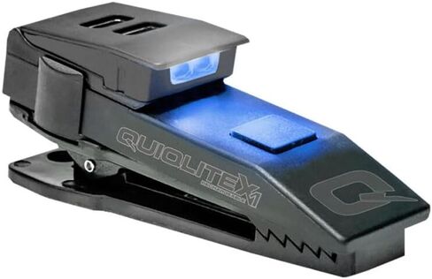QUIQLITE QuiqLiteX1 Tactical Red/White Hands-Free LED Pocket Light 5/75/150 Lumens, Stainless Steel & Nylon Pastic Housing (USB Rechargeable) in Kuwait