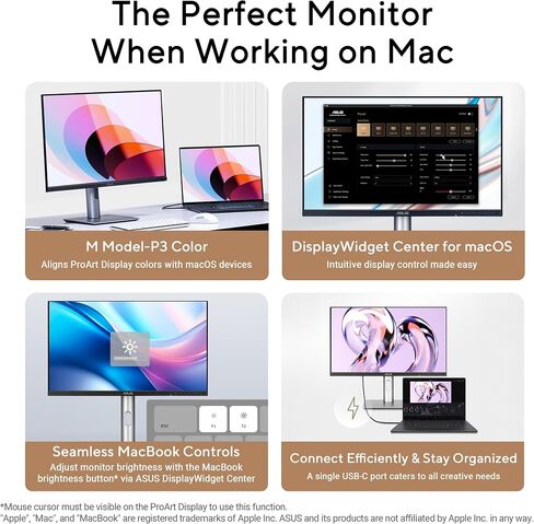 ASUS ProArt Display 27" 4K OLED USB-C Professional Monitor (PA279CDV) – QD-OLED, 120Hz, HDR10, 99% DCI-P3, ΔE < 1.5, Calman Verified, USB-C (96W PD), AutoKVM, Ergonomic Stand, Mac, 3yr Warranty in Saudi Arabia