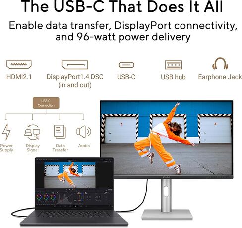 ASUS ProArt Display 27" 4K OLED USB-C Professional Monitor (PA279CDV) – QD-OLED, 120Hz, HDR10, 99% DCI-P3, ΔE < 1.5, Calman Verified, USB-C (96W PD), AutoKVM, Ergonomic Stand, Mac, 3yr Warranty in Saudi Arabia