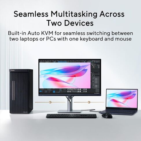 ASUS ProArt Display 27" 4K OLED USB-C Professional Monitor (PA279CDV) – QD-OLED, 120Hz, HDR10, 99% DCI-P3, ΔE < 1.5, Calman Verified, USB-C (96W PD), AutoKVM, Ergonomic Stand, Mac, 3yr Warranty in Saudi Arabia