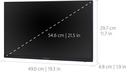 ViewSonic VA2456A-MHD_H2 24 Inch 1080p Dual Pack Head-Only Monitors, IPS Display with 120Hz for Dual-Screen Home and Office Setups, HDMI, DisplayPort, and VGA Inputs in Saudi Arabia