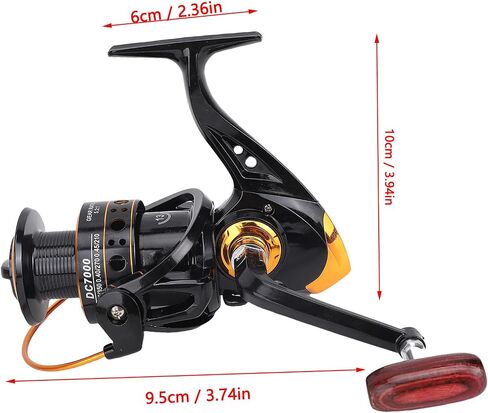 Robust Framework Fishing Reel with Stainless Steel Gear Rod for Tough Fishing Conditions in Saudi Arabia