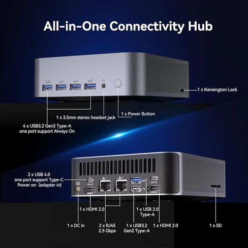 GEEKOM GT13 MAX Professional Mini PC, Intel Ultra 9 185H|16GB RAM 1TB SSD in Kuwait