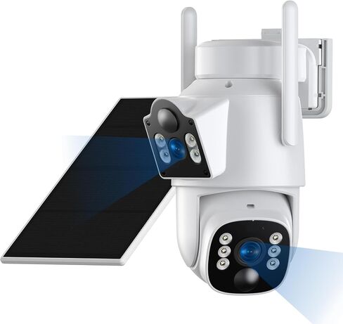 Camcamp Solar Security Cameras Wireless Outdoor, Dual-Lens Camera System in Saudi Arabia