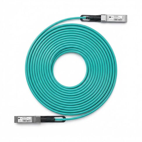 كابل H!Fiber 25G SFP28 AOC بطول 2 متر - كابل SFP بصري نشط 25 جيجا بايت، متوافق مع Cisco SFP-25G-AOC2M، Ubiquiti UniFi، D-Link، Supermicro، Netgear، Mikrotik، أجهزة شبكة ZTE، 6.6 قدم in Saudi Arabia