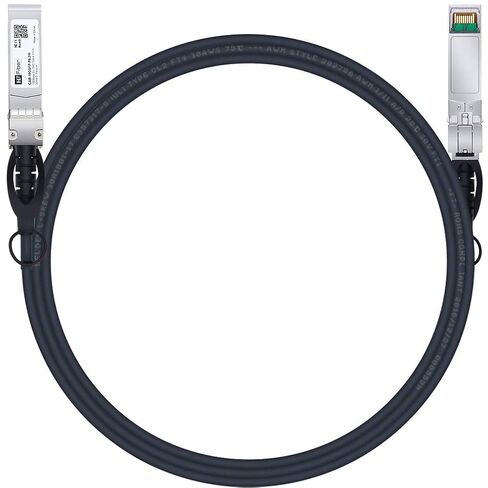 H!Fiber 1.25G SFP Cable, SFP DAC, 0.5-Meter(1.64ft), 1GBASE-CU Passive Direct Attach Copper Twinax Cable for Cisco SFP-H1GB-CU0.5M, Meraki, Ubiquiti,UniFi, Mikrotik, Fortinet, Netgear, D-Link and More in Saudi Arabia