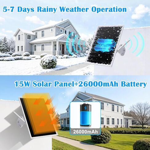 Solar WiFi Extender Signal Booster Outdoor, Long Range up to 500-feet, Internet 2.4G WiFi, 15W Solar Panel, 26000mAh Battery, IP65 Waterproof, Solar Powered WiFi Extender for Garden, Farm & Ranch in Kuwait