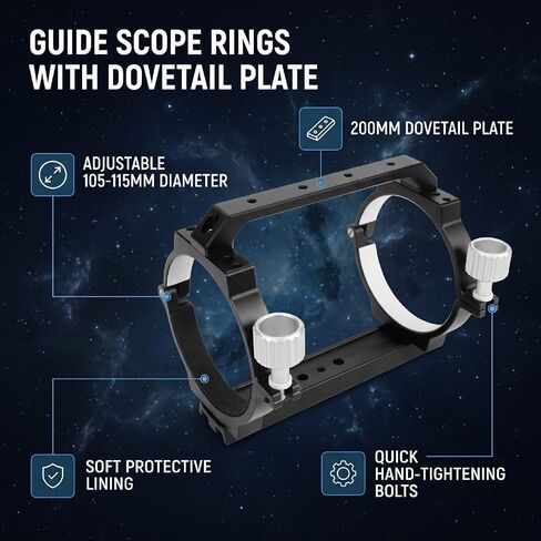 Telescope Tube Rings for Stargazings,105-115mm in Kuwait