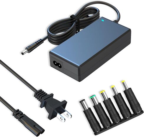 15V 4A 60W AC/DC Adapter, Universal Power Supply with 5 Selectable DC Tips, 5.5x2.5mm Main Plug, 100-240V Worldwide Input for Car Jump Starter, Soundbar, LED Ring Light, Security Camera in Saudi Arabia