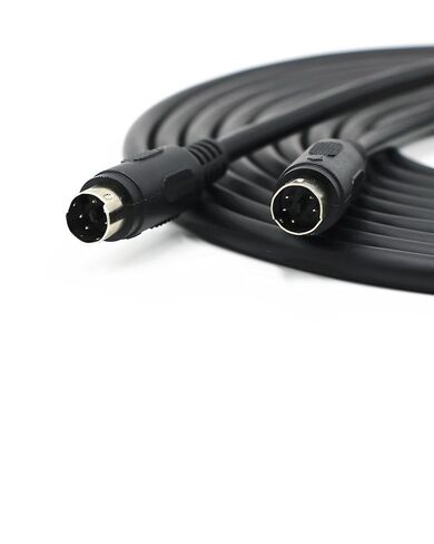 Mini-DIN 5 Pin Male to Male Cable, Mini 5P Programming Cable for Panasonic PLC & S-Video 5-Core Replacement, for Instrument Equipment Repair and Custom Wiring, Audio Video Data Transmission in Saudi Arabia