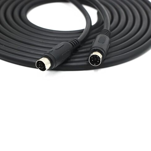 Mini-DIN 5 Pin Male to Male Cable, Mini 5P Programming Cable for Panasonic PLC & S-Video 5-Core Replacement, for Instrument Equipment Repair and Custom Wiring, Audio Video Data Transmission in Saudi Arabia