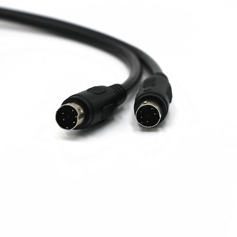 Mini-DIN 5 Pin Male to Male Cable, Mini 5P Programming Cable for Panasonic PLC & S-Video 5-Core Replacement, for Instrument Equipment Repair and Custom Wiring, Audio Video Data Transmission in Saudi Arabia