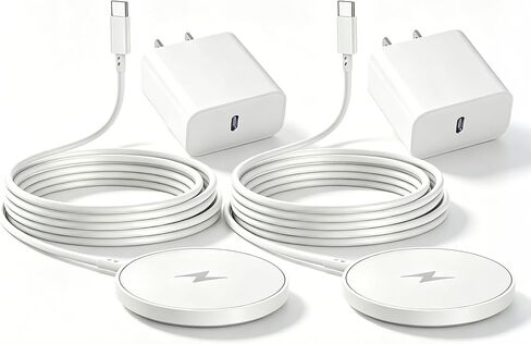 شاحن لاسلكي مغناطيسي لهاتف iPhone 17/16/15، شاحن Apple MagSafe بقدرة 15 واط و6 أقدام in Kuwait
