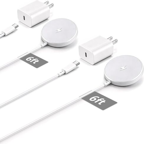 شاحن لاسلكي مغناطيسي لهاتف iPhone 17/16/15، شاحن Apple MagSafe بقدرة 15 واط و6 أقدام in Kuwait