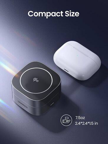UGREEN MagFlow Qi2 15W 2-in-1 Foldable Wireless Charging Station in Saudi Arabia
