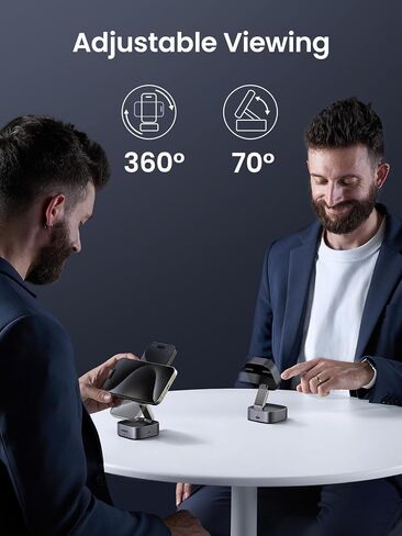 UGREEN MagFlow Qi2 15W 2-in-1 Foldable Wireless Charging Station in Saudi Arabia