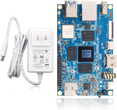 Orange Pi 5B 16GB LPDDR4/4X Rockchip RK3588S 8-Core 64 Bit Single Board Computer with Onboard 128GB eMMC Flash, Run Linux/Debian/Ubuntu/Android OS(16GB128GB+ Power Supply) in Saudi Arabia