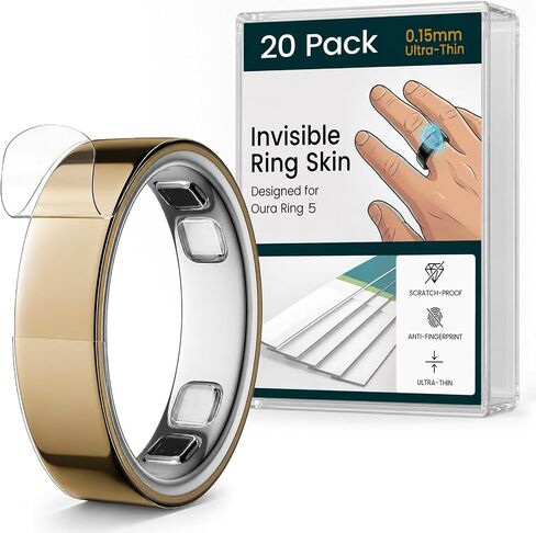 20 Pack Cover for Oura Ring 5, Ultra-Thin 0.15mm Clear Skin Protector in Saudi Arabia