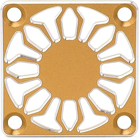RC Fan Cover, Durable Aluminum Alloy Protective Case for RC Cars, 30 x 30 mm, 1 Piece (Gold) in Saudi Arabia