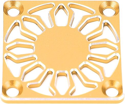 RC Fan Cover, Durable Aluminum Alloy Protective Case for RC Cars, 30 x 30 mm, 1 Piece (Gold) in Saudi Arabia