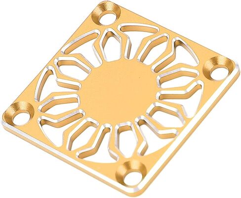 RC Fan Cover, Durable Aluminum Alloy Protective Case for RC Cars, 30 x 30 mm, 1 Piece (Gold) in Saudi Arabia