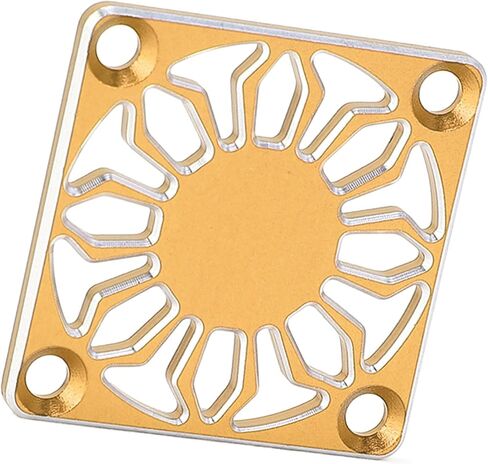 RC Fan Cover, Durable Aluminum Alloy Protective Case for RC Cars, 30 x 30 mm, 1 Piece (Gold) in Saudi Arabia