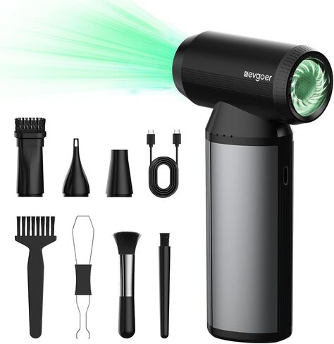 EG evoger Electric Air Duster,180000RPM Super Power Handheld Cordless Air Duster 6000mAh 3-Gear Adjustable Dust Blower for Computer, Keyboard,Outdoor, House, Car in Kuwait
