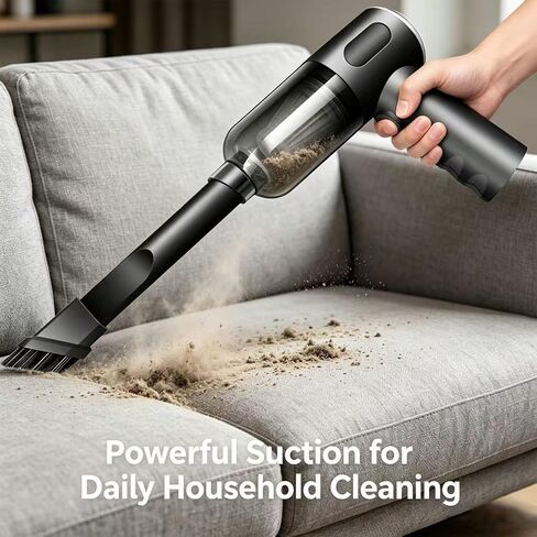 Compressed Air Duster Wireless Handheld Car Vacuum Cleaner, Air Blower 3 in 1 Electric Air Dusters Computer Vacuums Keyboard Cleaner Power Rechargeable Vacuum for Desk Home and Office Dust Cleaning in Kuwait