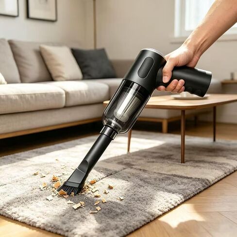 Compressed Air Duster Wireless Handheld Car Vacuum Cleaner, Air Blower 3 in 1 Electric Air Dusters Computer Vacuums Keyboard Cleaner Power Rechargeable Vacuum for Desk Home and Office Dust Cleaning in Kuwait