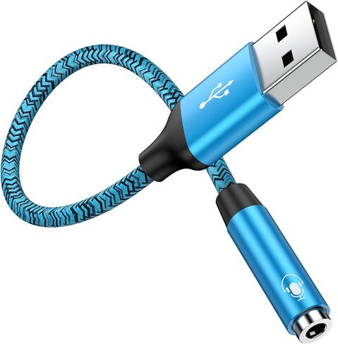 Coiled 3.5mm Audio Aux Cable,Auxiliary Cord,Aux Cord for Car Headphones 4FT in Kuwait