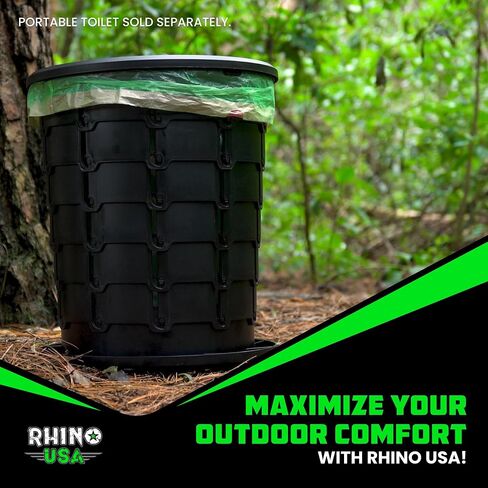 أكياس تواليت محمولة معطرة من Rhino USA (كرتان) - أكياس نفايات للتخييم in Kuwait