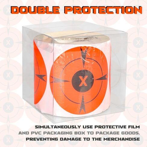 Highwild 250 Pack of 3-inch Fluorescent Orange Bullseye Adhesive Target Stickers - Suitable for Handguns, Rifles, BB Guns, Airsoft, Pellet Guns in Saudi Arabia