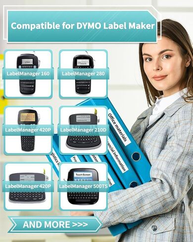 Vixic LM1600 D1600 Tapes Compatible with Dymo D1 Label Maker Refills 45013 in Saudi Arabia