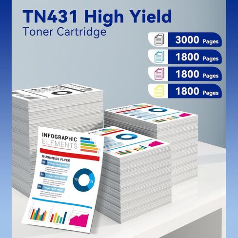 TN431 Toner Cartridges Replacement for Brother TN431 TN 431 TN-431 Toner in Saudi Arabia